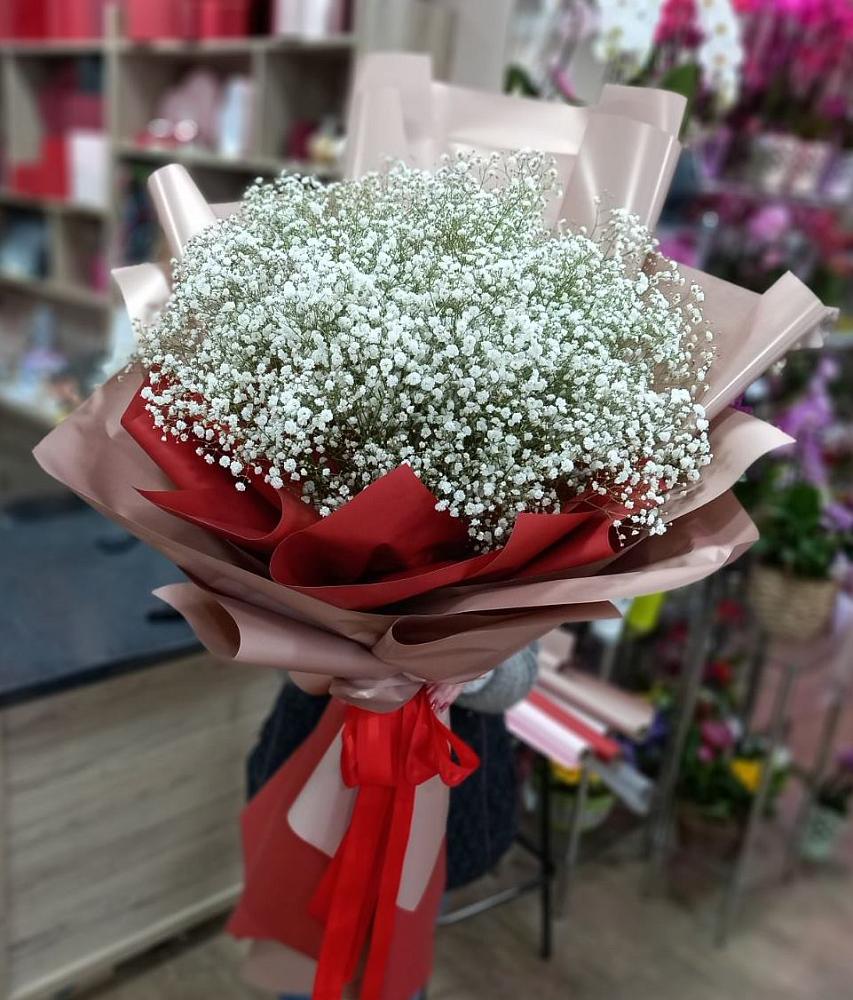 Букет Белые хлопья в Кумылженской Букет цветов из: Гипсофила в Кумылженской