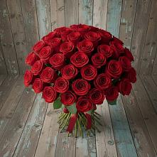 Букет 55 Красных роз Фридом #REPLACE_PRED# Кумылженской