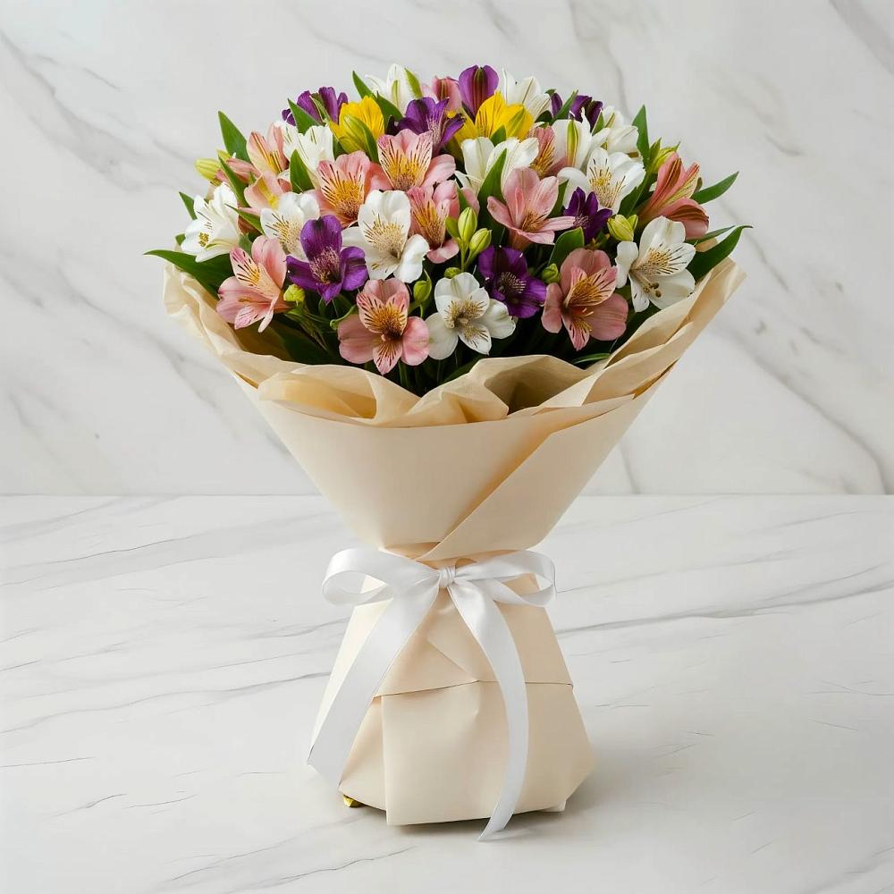 Букет цветов из: Альстромерии в Кумылженской