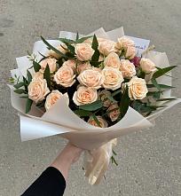 Букет Кремовые розы Латте в Кумылженской