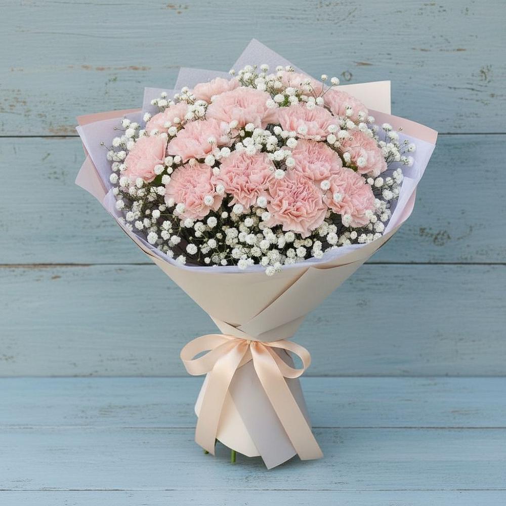 Букет цветов из: Гвоздики в Кумылженской