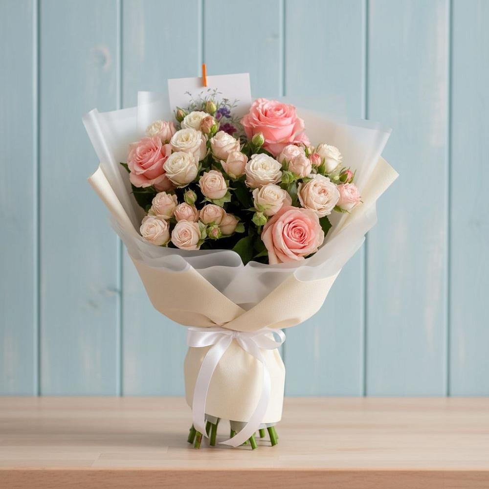 Букет цветов из: Розы в Кумылженской