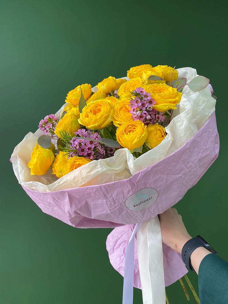 Кустовые желтые розы в Кумылженской Букет Кустовые желтые розы в Кумылженской