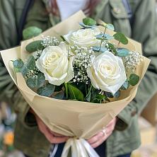 Букет Нежные грёзы в Кумылженской Букет цветов из: Розы в Кумылженской