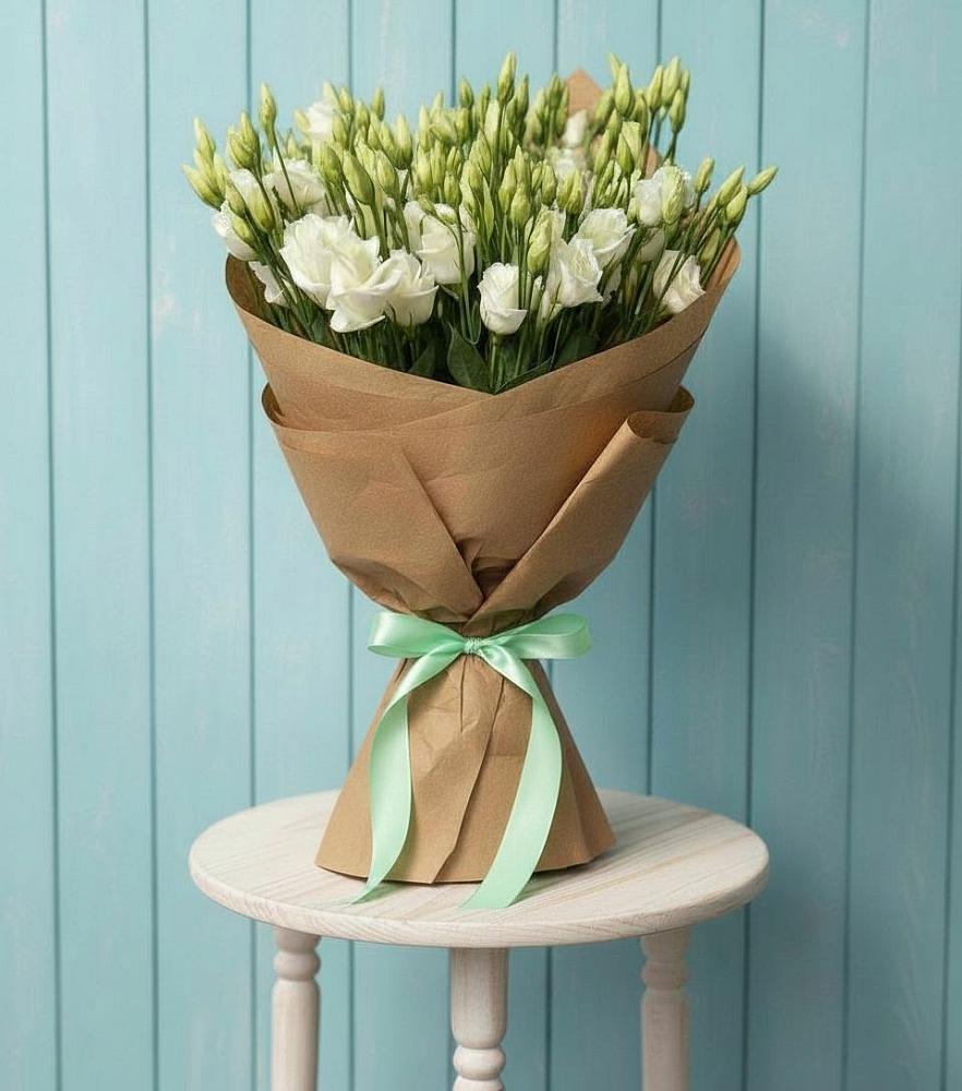 Букет цветов из: Лизиантусы в Кумылженской