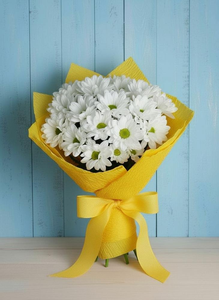 Букет цветов из: Хризантемы в Кумылженской