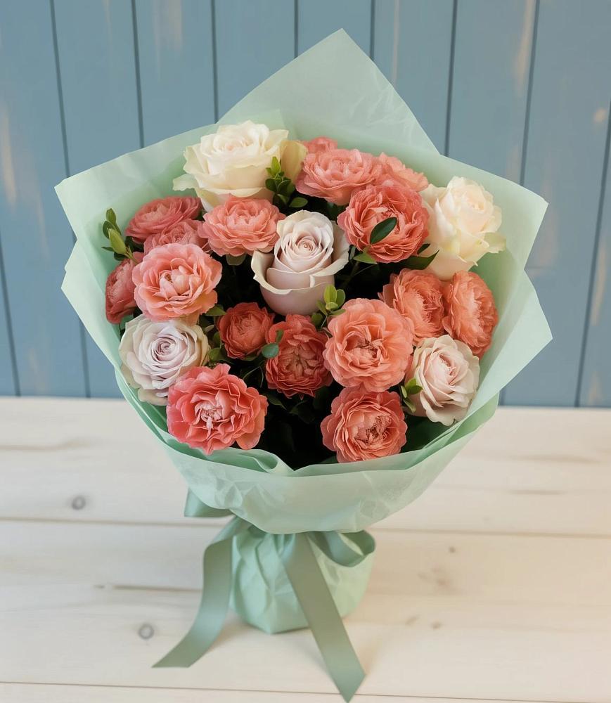 Букет цветов из: Розы в Кумылженской