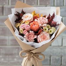 Букет цветов из:  Гвоздики, Хризантемы и Розы #REPLACE_PRED# Кумылженской