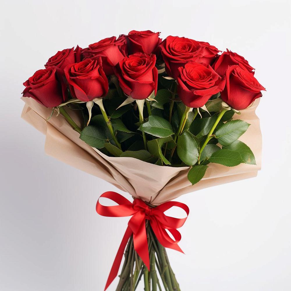 Букет 11 Красных роз Эдлесс Лав в Кумылженской
