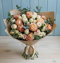 Букет цветов из:  Альстромерии и Розы в Кумылженской